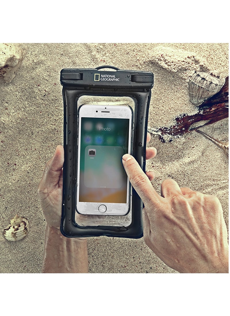 NATIONAL GEOGRAPHIC National Geographic Universal Waterproof Pouch Cellphone Dry Bag Case - Black  - Image 2