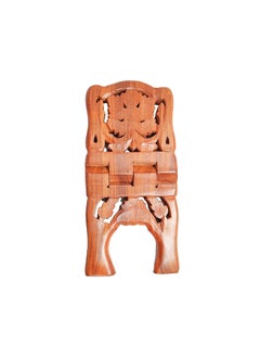 MATANGEE MATANGEE Handicraft Pakka Sheesham Wooden Polished Folding Holy Book Stand Rehal Reading Book Rest with Intricate Hand Carvings Size 26 x 135 x 15cm Brown  - Image 2