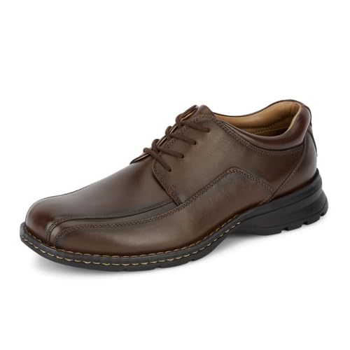 Dockers Men’s Trustee Leather Oxford Dress Shoe,Dark Tan,10.5 M US - Image 1
