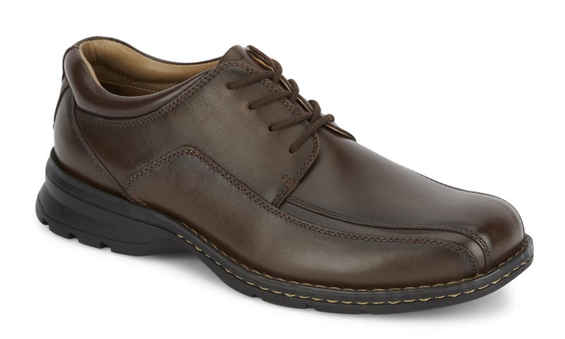 Dockers Men’s Trustee Leather Oxford Dress Shoe,Dark Tan,10.5 M US - Image 2