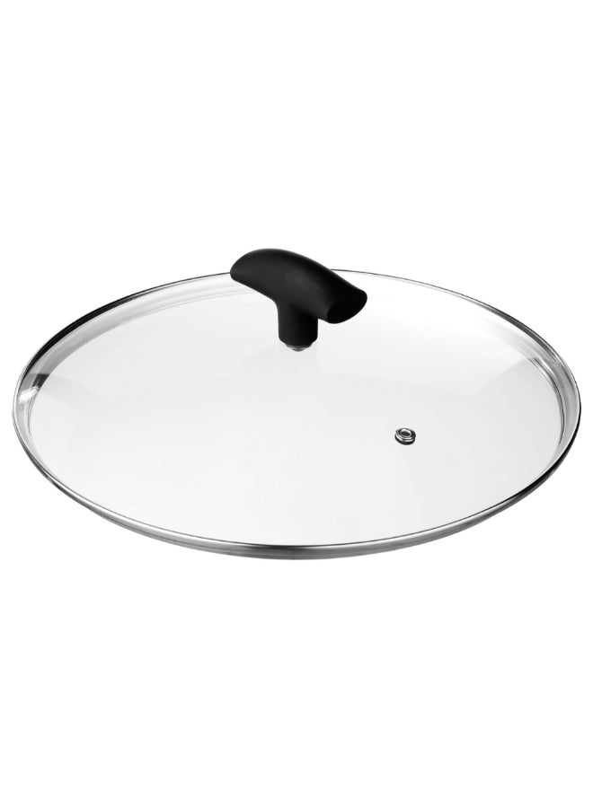 Five Simply Smart Caractere Forged Aluminium Casserole Dish with Lid Black and Clear 28 cm 111009 - Image 2