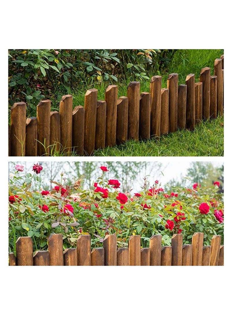 LINGWEI Wooden Garden Fence Panels 120x25x4 cm - Image 3