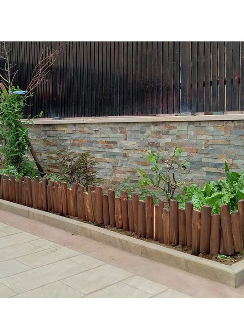 LINGWEI Wooden Garden Fence Panels 120x25x4 cm - Image 4