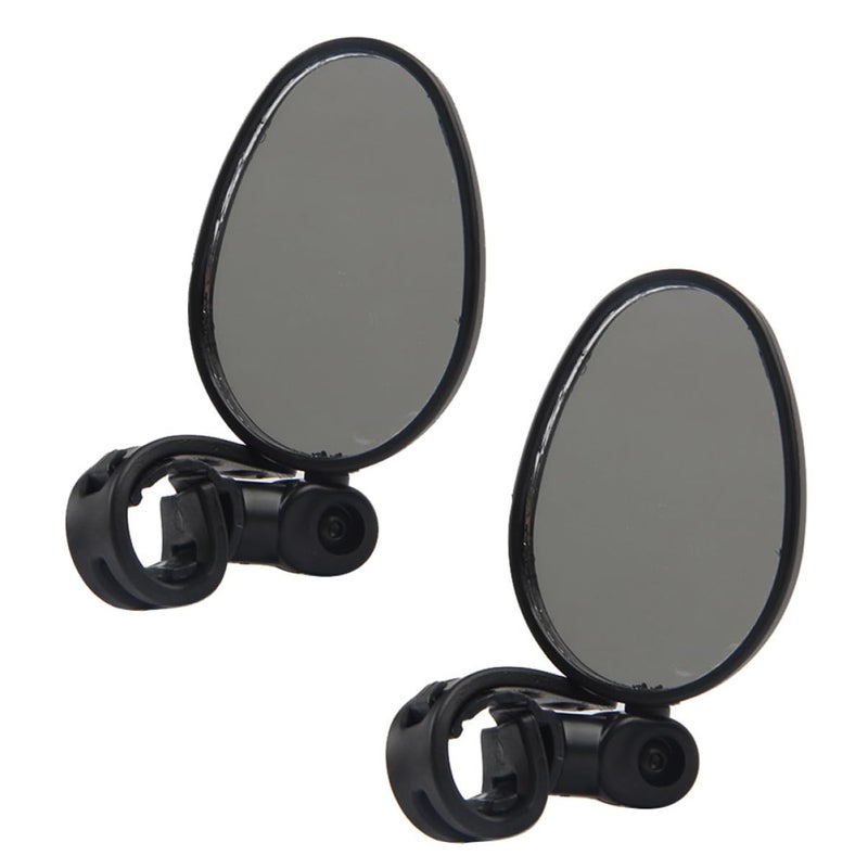 Adjustable Bike Handlebar Mirrors Rearview Safety Cycling Easy Install High Definition Scratch Resistant - Image 2