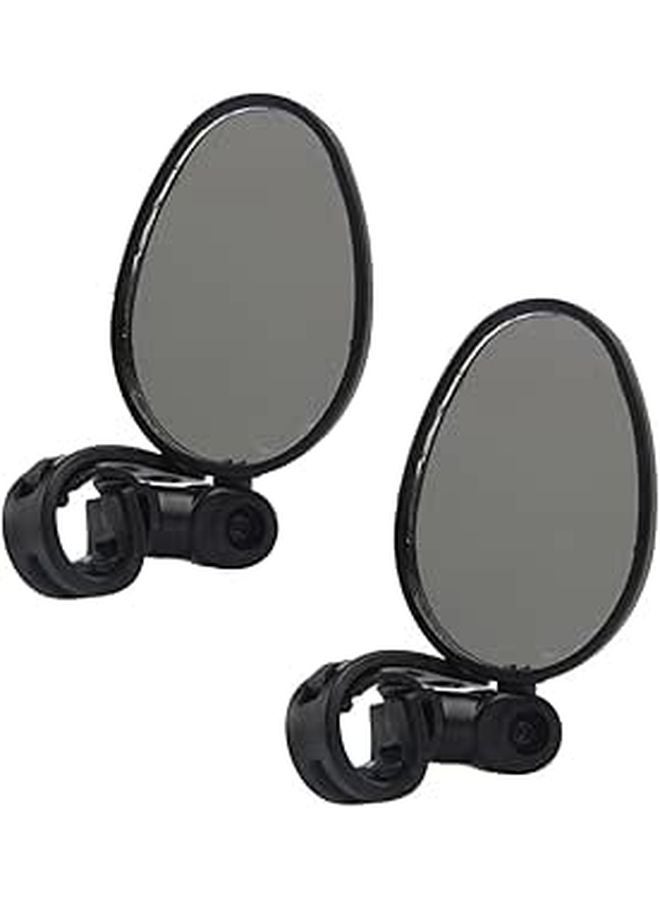 Adjustable Bike Handlebar Mirrors Rearview Safety Cycling Easy Install High Definition Scratch Resistant - Image 1