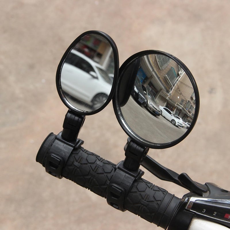 Adjustable Bike Handlebar Mirrors Rearview Safety Cycling Easy Install High Definition Scratch Resistant - Image 4