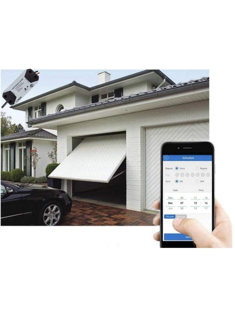 Smart WiFi Switch Garage Door Opener Controller Work, with Alexa Echo Google Home Smart Life/Tuya APP Control No Hub Required