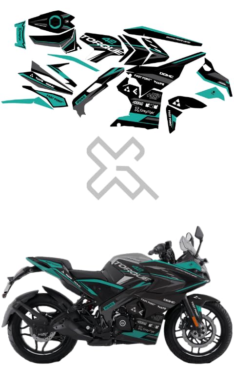 Grayfixx Torque Edition Full Body Sticker for Pulsar RS 200 | Made in Premium Gloss Vinyl with FPF(Fade Protection Film), Water Proof, Precut Sticker, Pack of 1 Both Side with 2 Years Guarantee - Image 1