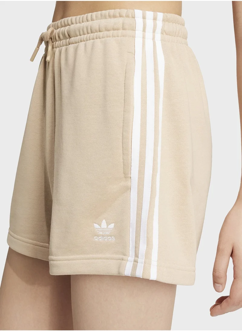 adidas Originals 3 Stripe Shorts French Terry
