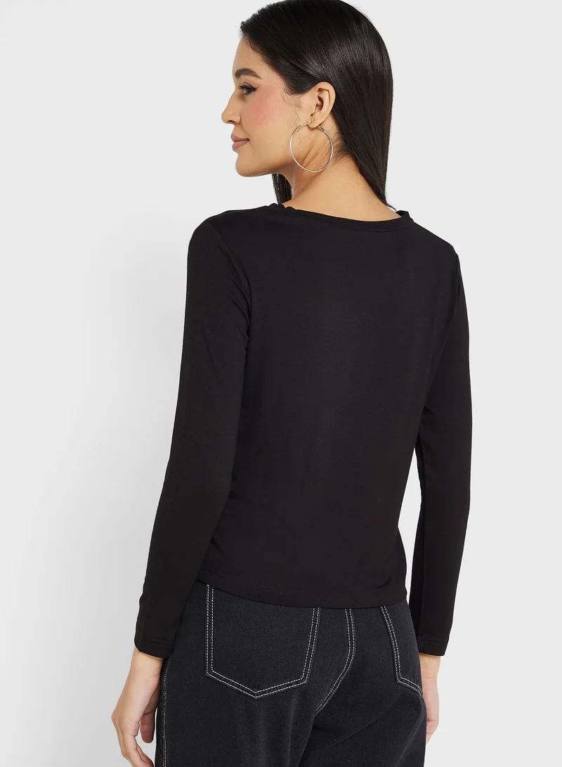 boohoo Crew Neck T-Shirt