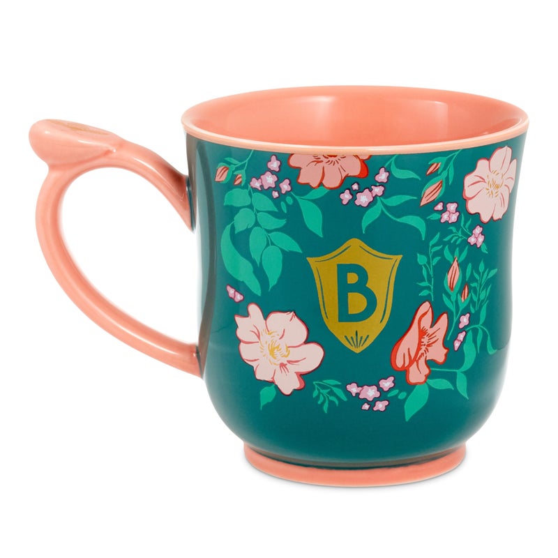 Hallmark Bridgerton Floral Tea Cup, 15 oz. (Do It, Be Bold, Teal Green with Coral Flowers) Birthday or Christmas Gift for Mom, Sister, Friend - Image 2