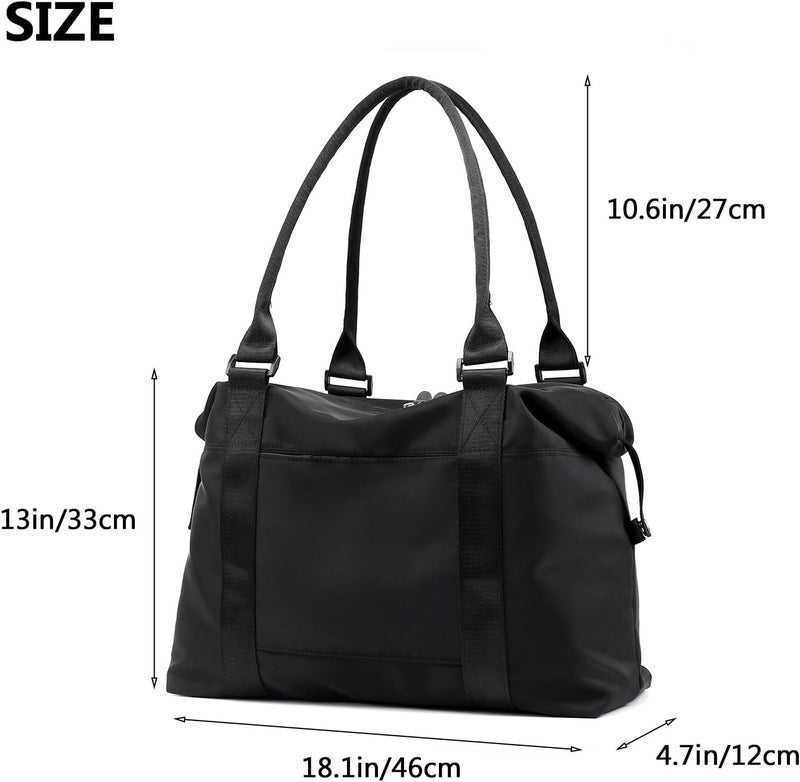 forestfish Duffle Tote Bag Weekender Bags for Women Travel with Trolley Sleeve - Image 3