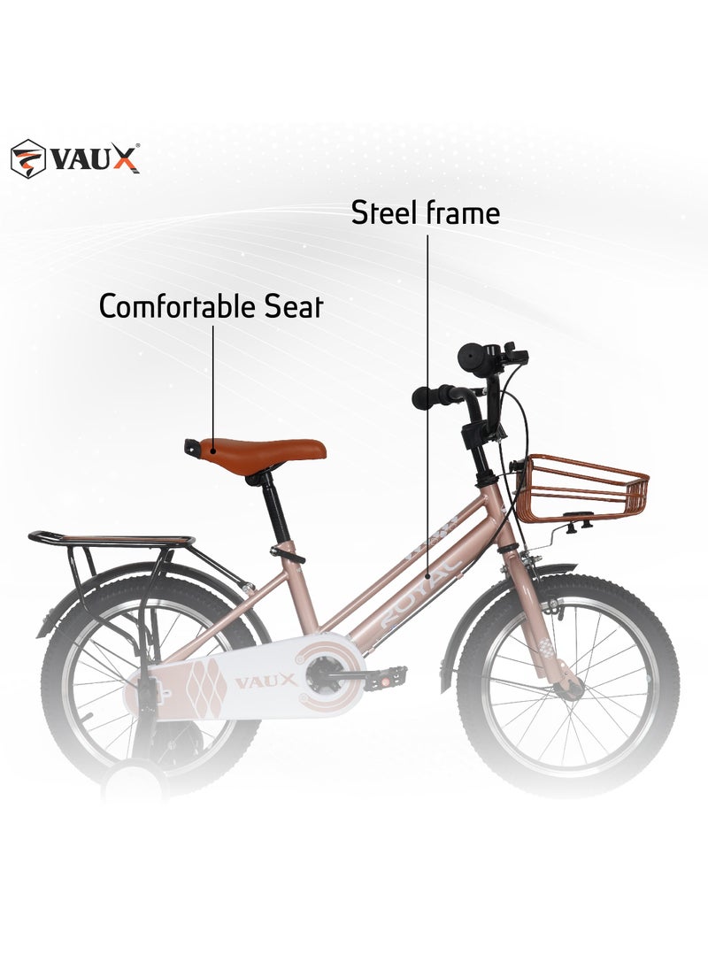 وكس دراجة فو Vaux Royal  للأطفال مقاس 16 بوصة - ذهبي وردي  - Image 3
