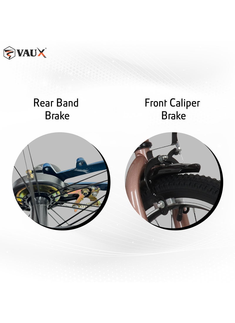 وكس دراجة فو Vaux Royal  للأطفال مقاس 16 بوصة - ذهبي وردي  - Image 4