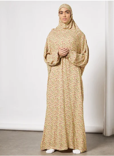 Hayat Praying Dress With Attached Veil