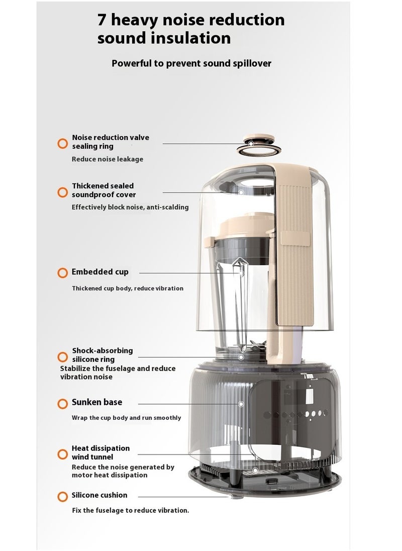 HOTOR 1.65L Mixer Grinder And Vegetables Grinder Chopper 800W Multi Food Chopper With 8 Speed Levels Food Processors For Vegetables Fruits And Nuts kitchen Aid Wall Breaker Blender Smoothie Maker  - Image 3