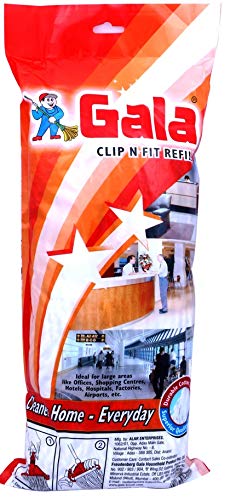 Gala Clip n Fit Floor Mop Refill (Pack of 01,White) - Image 2