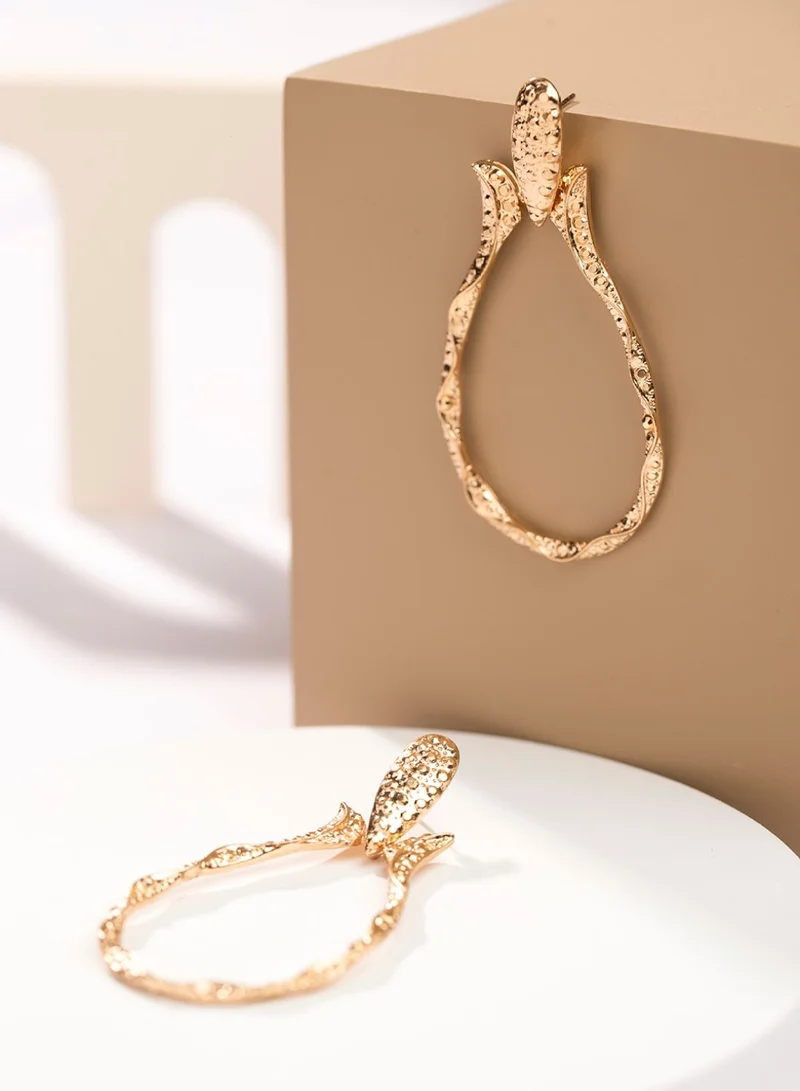 برياسي Contemporary Hoop Earrings