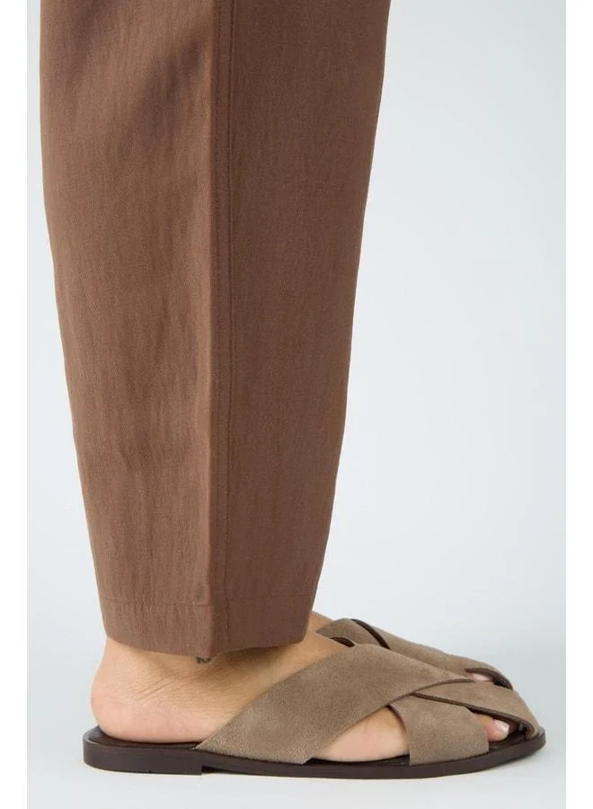 Manijero  Olenka Women's Genuine Leather Patch Sabot Beige Slipper. for Women | Best Price UAE