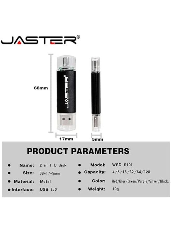 64GB Silver Type C USB 2 0 Flash Drive Metal Pen Drive Memory Stick Real Capacity - Image 4