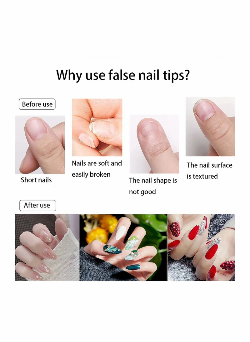 KASTWAVE - Boxed Ultra-thin Clear False Nails Tips - Image 1