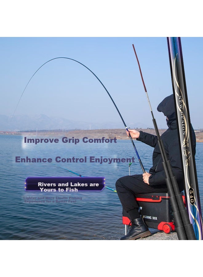 Shark Shensha 3.9-Meter Short-Section Fishing Rod, Hand Rod, Xifengyue Stream Rod, Ultra-Light, Ultra-Hard, 28-Section Fishing Pole, Wild Fishing Tackle - Image 5