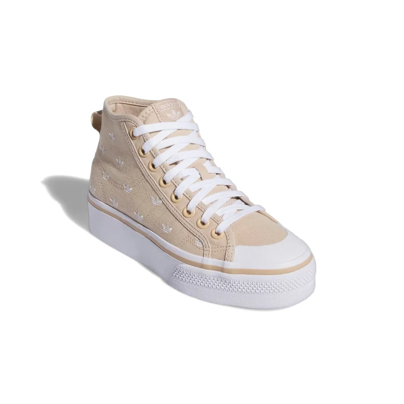 اديداس اوريجينالز adidas NIZZA PLATFORM MID W Beige Originals Unisex Shoes