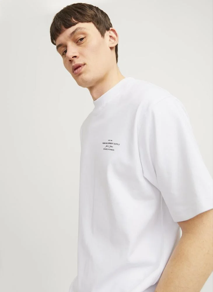 JACK & JONES Logo Regular Fit Crew Neck T-Shirt