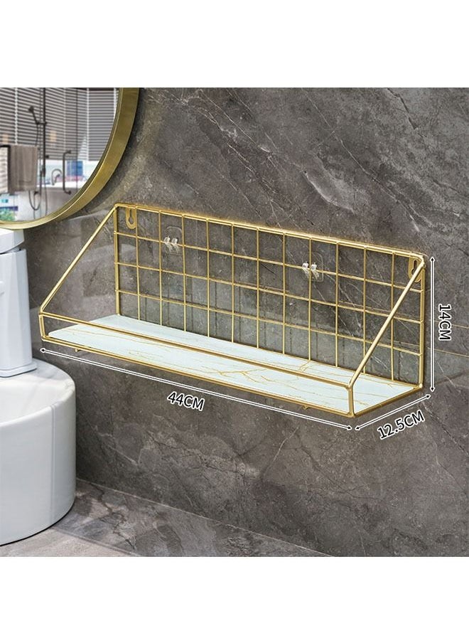 ZCM-HAPPY Bathroom Shelf Shower Shampoo Soap Organizer Wall Mounts Storage Rack  - Image 2