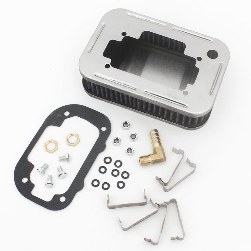 KIPA Air Filter assembly for Carburetor 32/36 DGV DGAV DGEV 38 DGAS Washable Air Filter Cleaner 1 7/8" Tall Replace OEM part Number 99217.331 99217-331 56-1030 561030 Stainless metal plate - Image 2