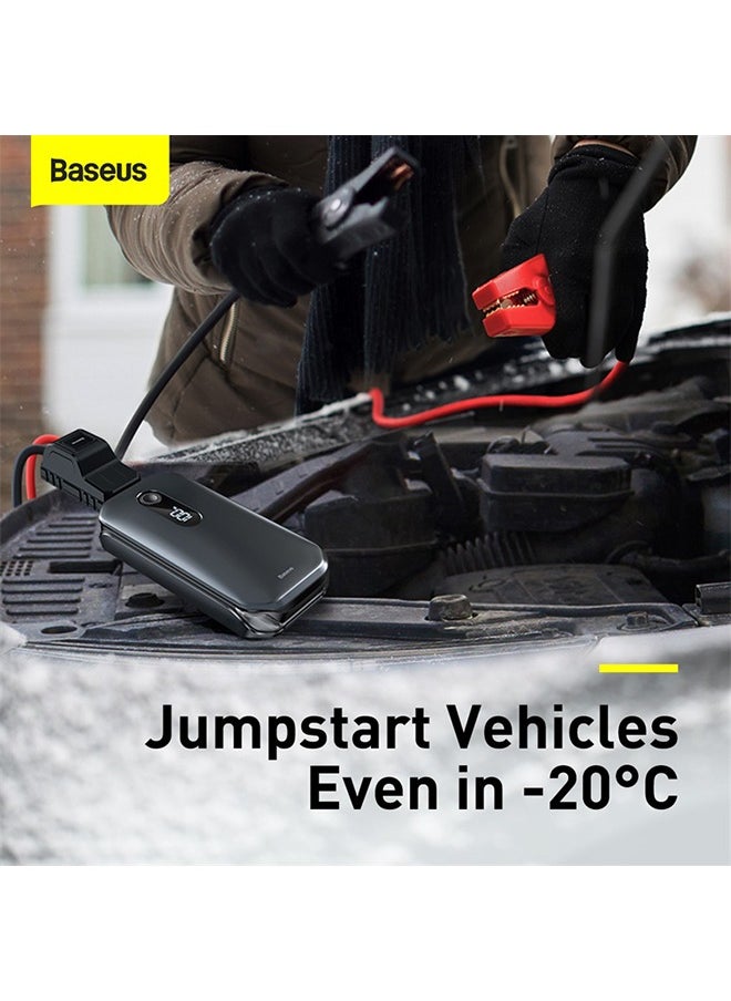 Baseus - Super Energy Pro Car Jump Starter 6.0L Gasoline and 3.5L Diesel 12V Portable Power Pack Automotive Battery Booster Charger with USB Port Smart Jumper - Image 1