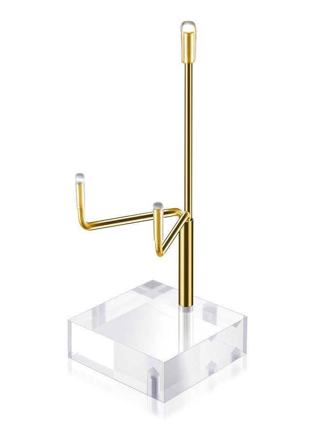 Sibba Adjustable Metal Arms Display Stand Photo Stand Easel Acrylic Base Small Holder Case Plate Clear Base Home Décor Accents Rack for Picture Decorative Book Coral Geodes Rock - Image 1