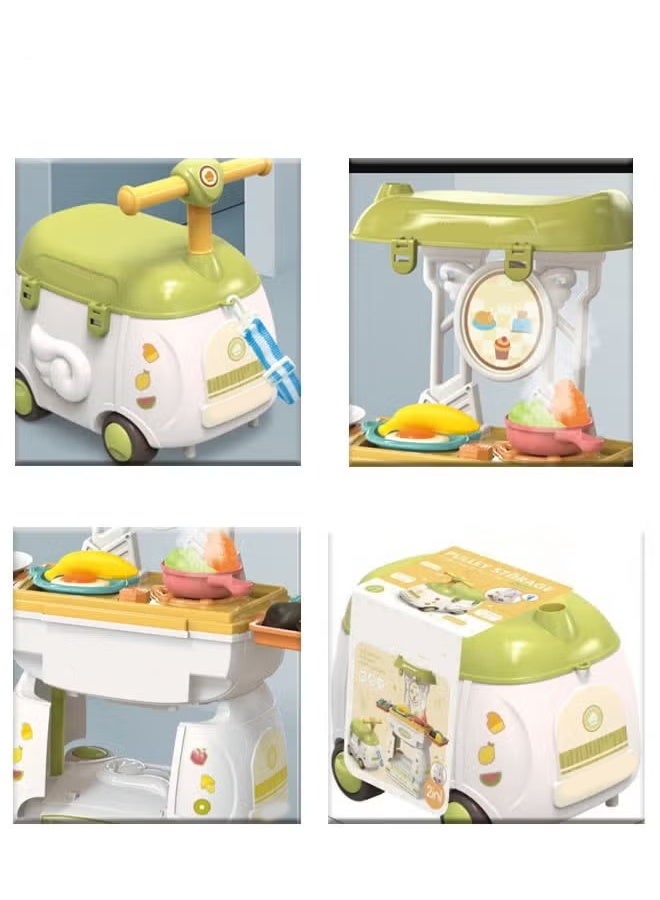 مجموعة أدوات مائدة محاكاة لعبة المطبخ للأطفال الصغار، ألعاب لعب الأدوار، مجموعة ملعقة وشوكة طعام كرتونية مع وظيفة تخزين، مناسبة للعب الأدوار للأولاد والبنات فوق 3 سنوات، ألعاب داخلية وخارجية، هدايا العطلات. - Image 3