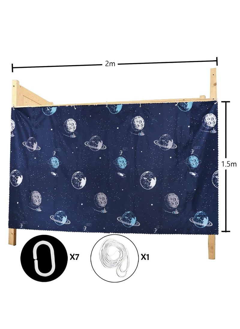 FASHION HOME - Bunk Bed Curtain Single Sleeper Canopy Blackout Cloth Shading Bedding Junior Students College Home Drapery 1pc - Image 1
