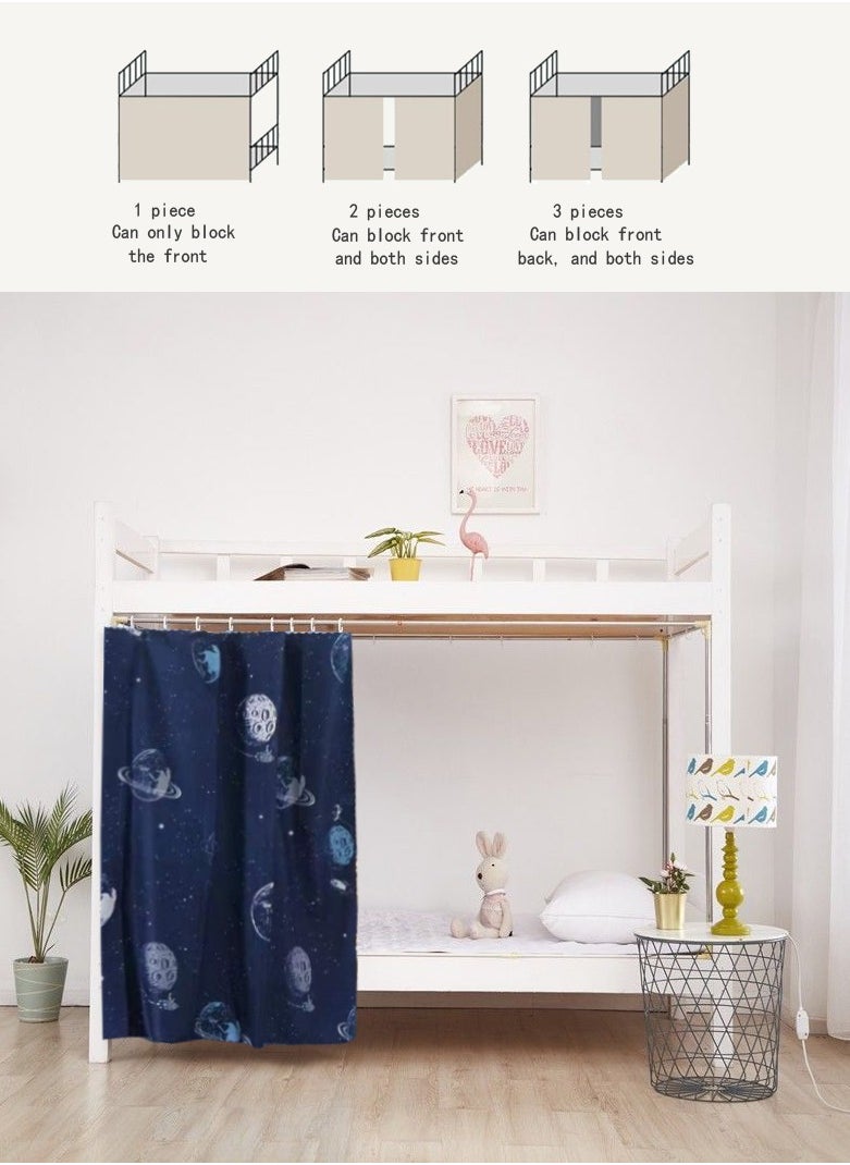 FASHION HOME - Bunk Bed Curtain Single Sleeper Canopy Blackout Cloth Shading Bedding Junior Students College Home Drapery 1pc - Image 1