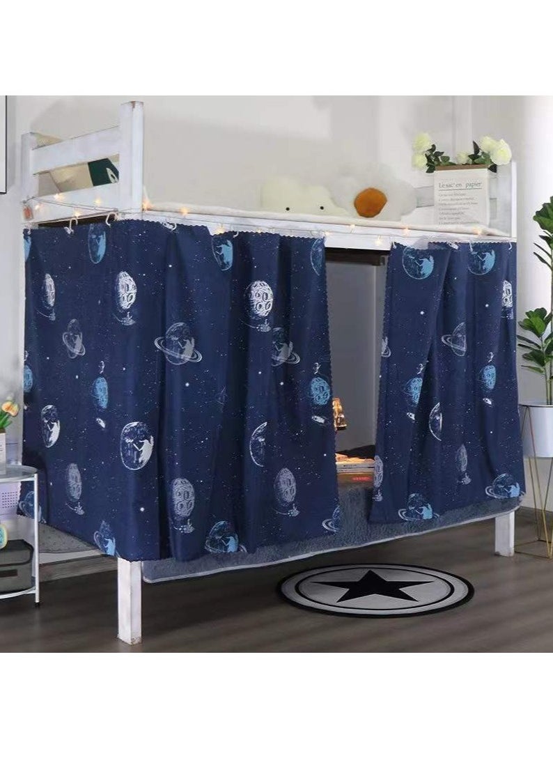 FASHION HOME - Bunk Bed Curtain Single Sleeper Canopy Blackout Cloth Shading Bedding Junior Students College Home Drapery 1pc - Image 1