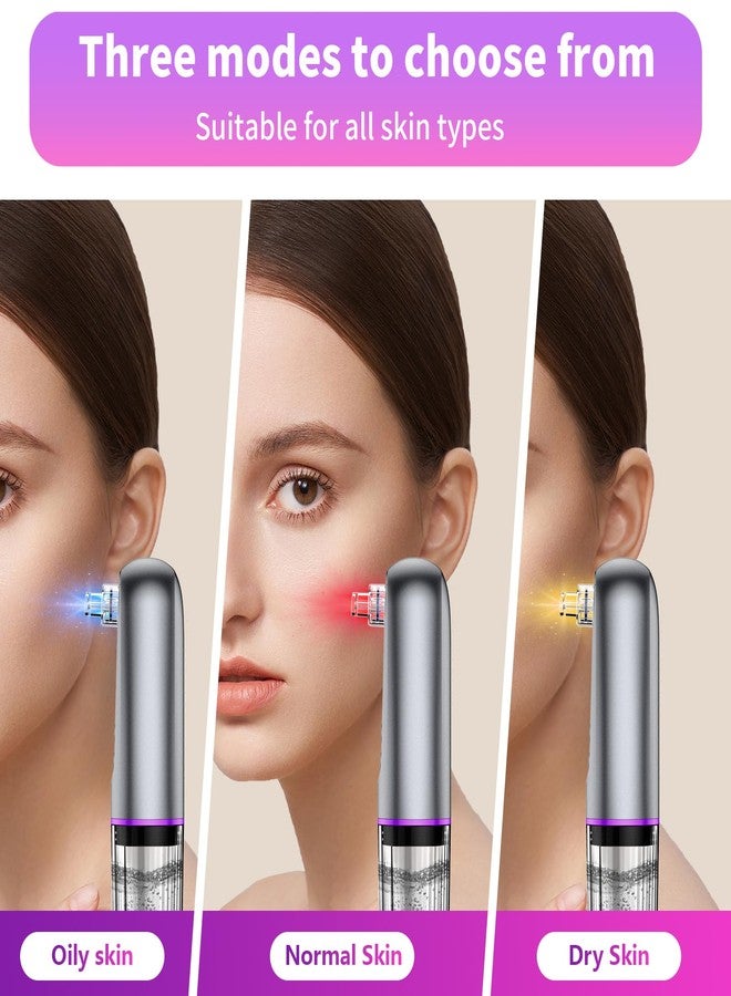 HOERCAAL Blackhead Remover Vacuum with Microbubble Cleaning, Facial Pore Extractor & Pro Cleanser Tool, 3 Suction Levels, 5 Replaceable Heads for Deep Cleansing & Skin Care - Image 4