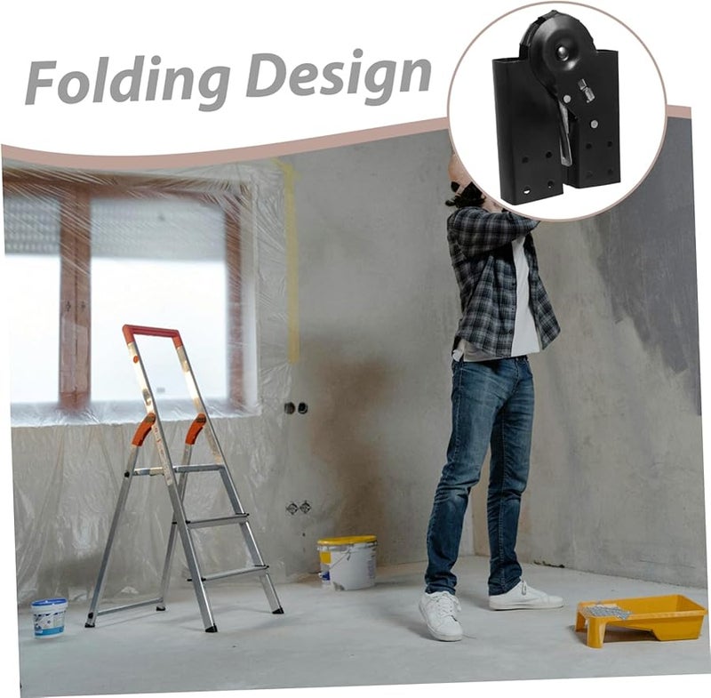 Attic Ladder Hinge Replacement Kit with Thickened Buckle for Secure Durable Accessory - Image 4