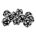 Yiotfandoll 10PCS Polyhedral Dice D20 20mm Acrylic 20 Sided Dice for RPG MTG DND Table Games Black - Image 4