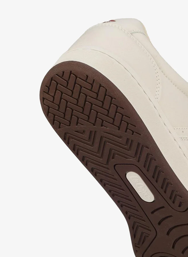 Lee Cooper BEIGE Men Logo Lace-Up Sneakers for Men | Best Price UAE