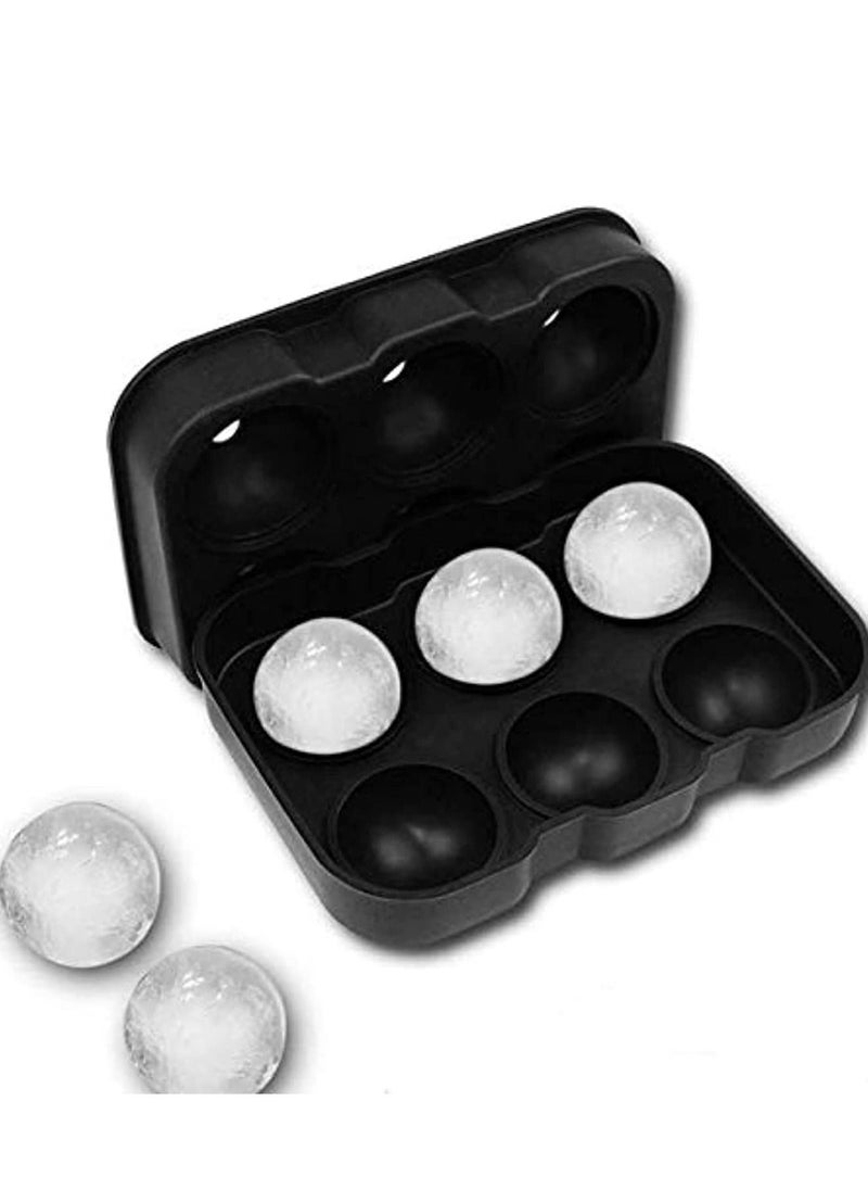 Cool Baby - 6 Hole Ice Cube Ball Drinking Wine Tray Brick Round Maker Mold - Image 1
