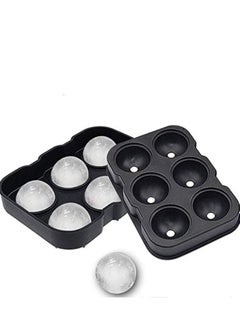 Cool Baby 6 Hole Ice Cube Ball Drinking Wine Tray Brick Round Maker Mold  - Image 1