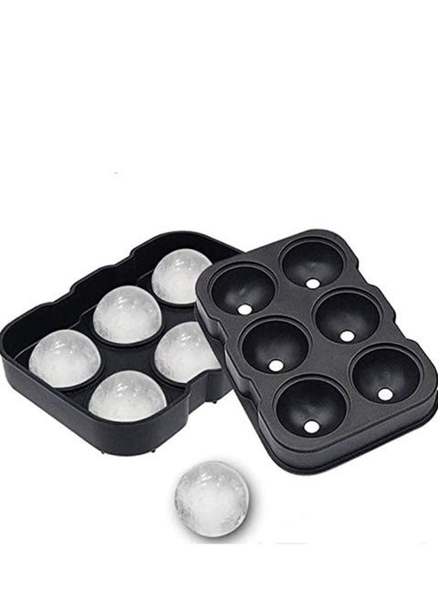 6 Hole Ice Cube Ball Drinking Wine Tray Brick Round Maker Mold