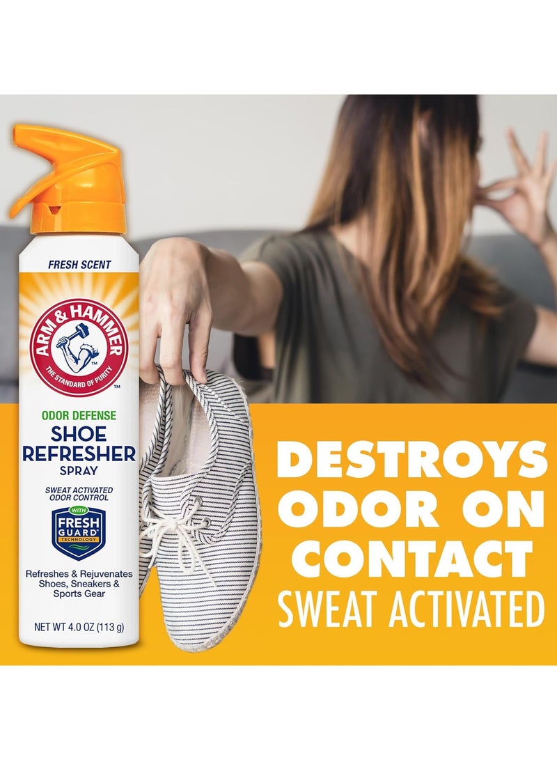 Arm & Hammer Shoe Refresher Spray, Odor Defense Refreshes Shoes, Sneakers And Sport Gear - 113g - Image 4