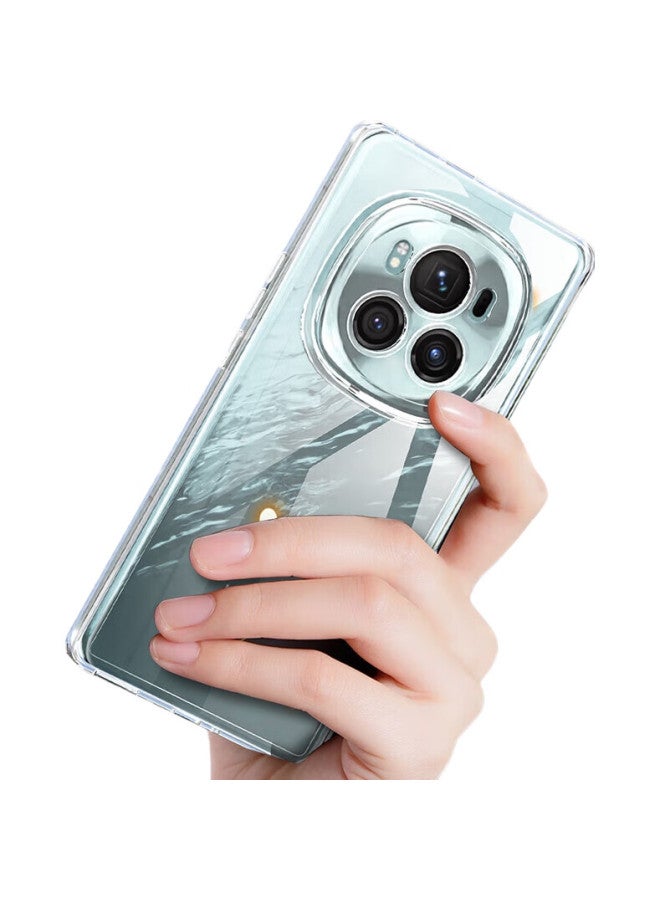 Hotfire Phone Case For Honor Magic 6, Honor Magic 6 Protective Cover, Shockproof Silicone Upgraded Full Lens Protection Frame - Transparent - Image 2