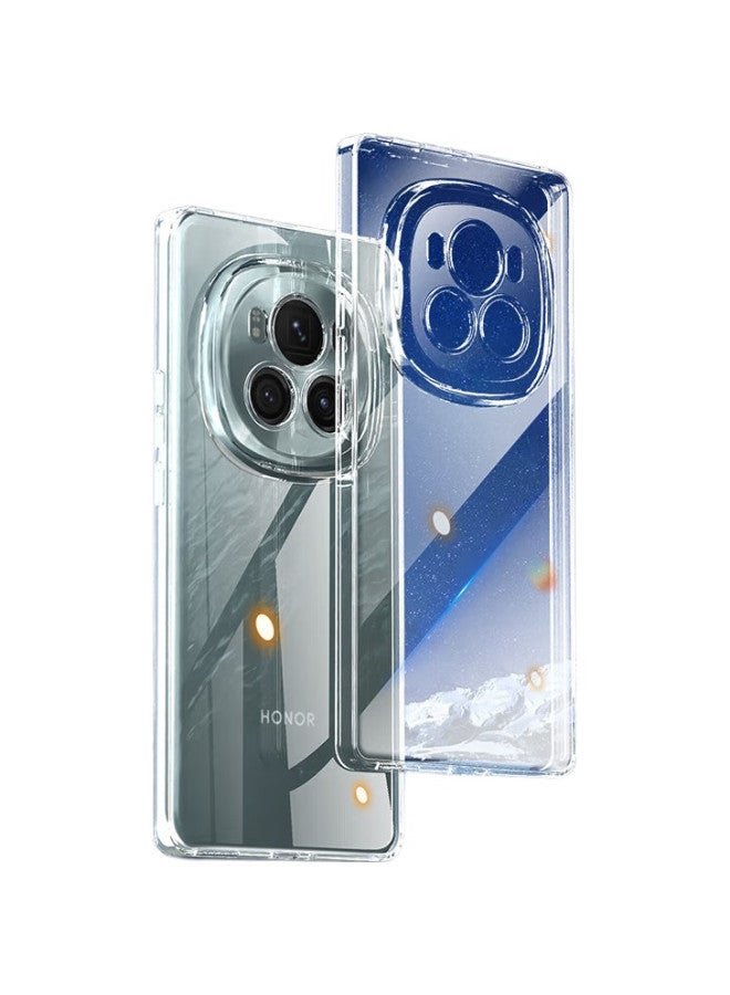 Hotfire Phone Case For Honor Magic 6, Honor Magic 6 Protective Cover, Shockproof Silicone Upgraded Full Lens Protection Frame - Transparent - Image 1