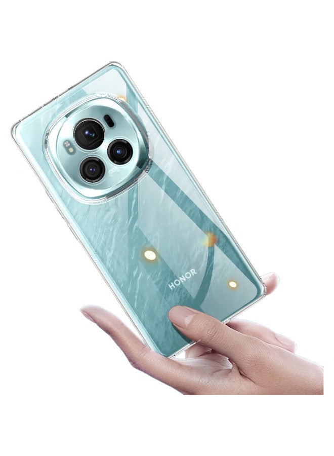 Hotfire Phone Case For Honor Magic 6, Honor Magic 6 Protective Cover, Shockproof Silicone Upgraded Full Lens Protection Frame - Transparent - Image 3