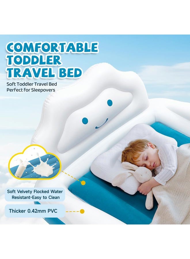 CHERIMOR Toddler Air Mattress with Electric Pump, Toddler Travel Inflatable Bed with Safety Sides, Portable Mattress for Travel, Camping, Sleepovers for - Image 5