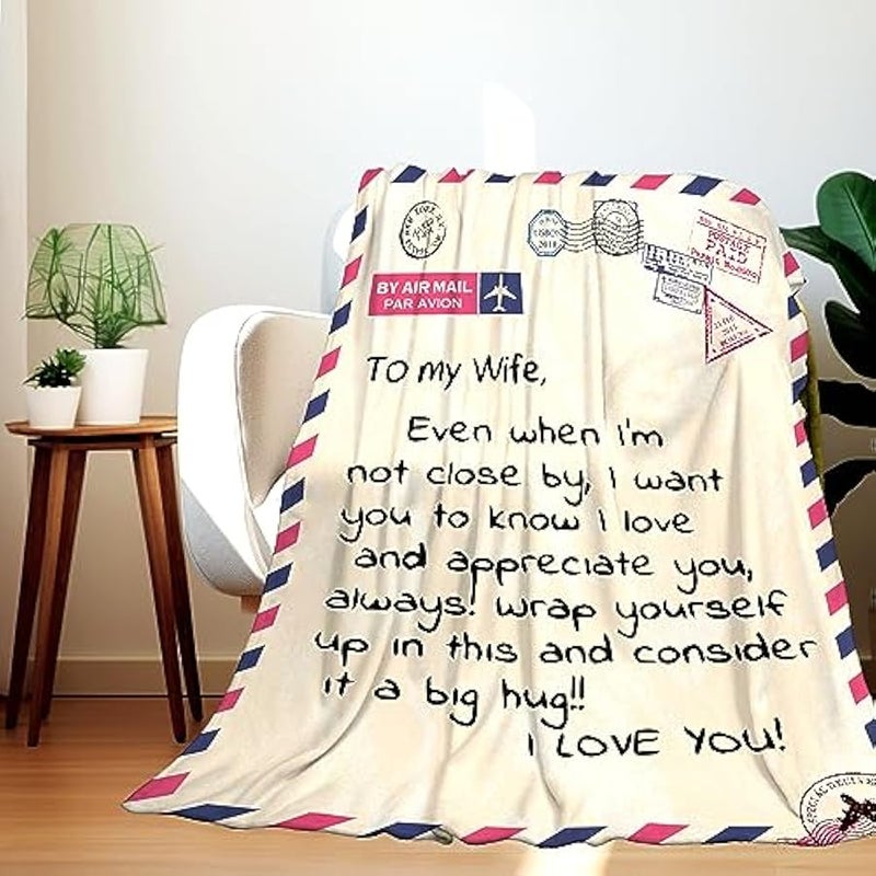 Loquat Birthday Gift for Wife from Husband - Throw Blanket for Bedding, Sofa and Travel (140X180cm) - Image 2