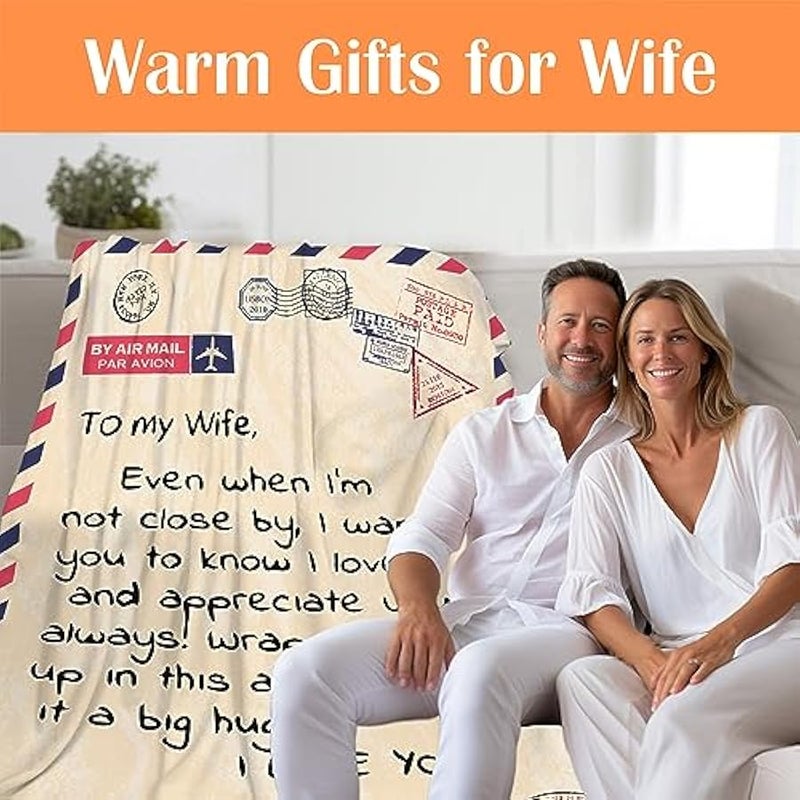 Loquat Birthday Gift for Wife from Husband - Throw Blanket for Bedding, Sofa and Travel (140X180cm) - Image 3